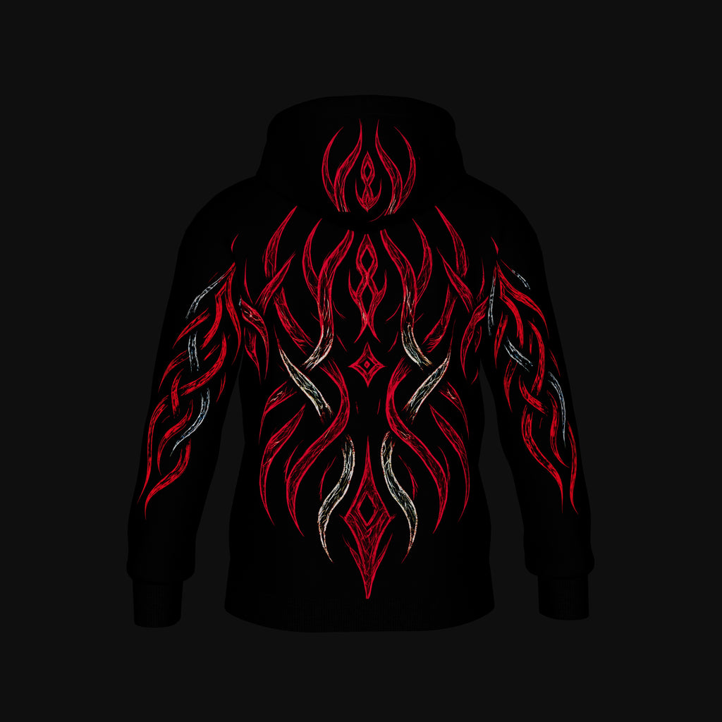 Red Reaper Tribal Hoodie R-D