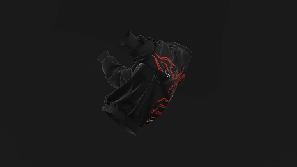 Red Reaper Tribal Hoodie R-D